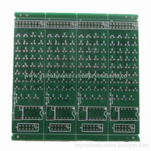 Double-sided PCB with HASL Surface Treatment, 1oz Copper Thickness